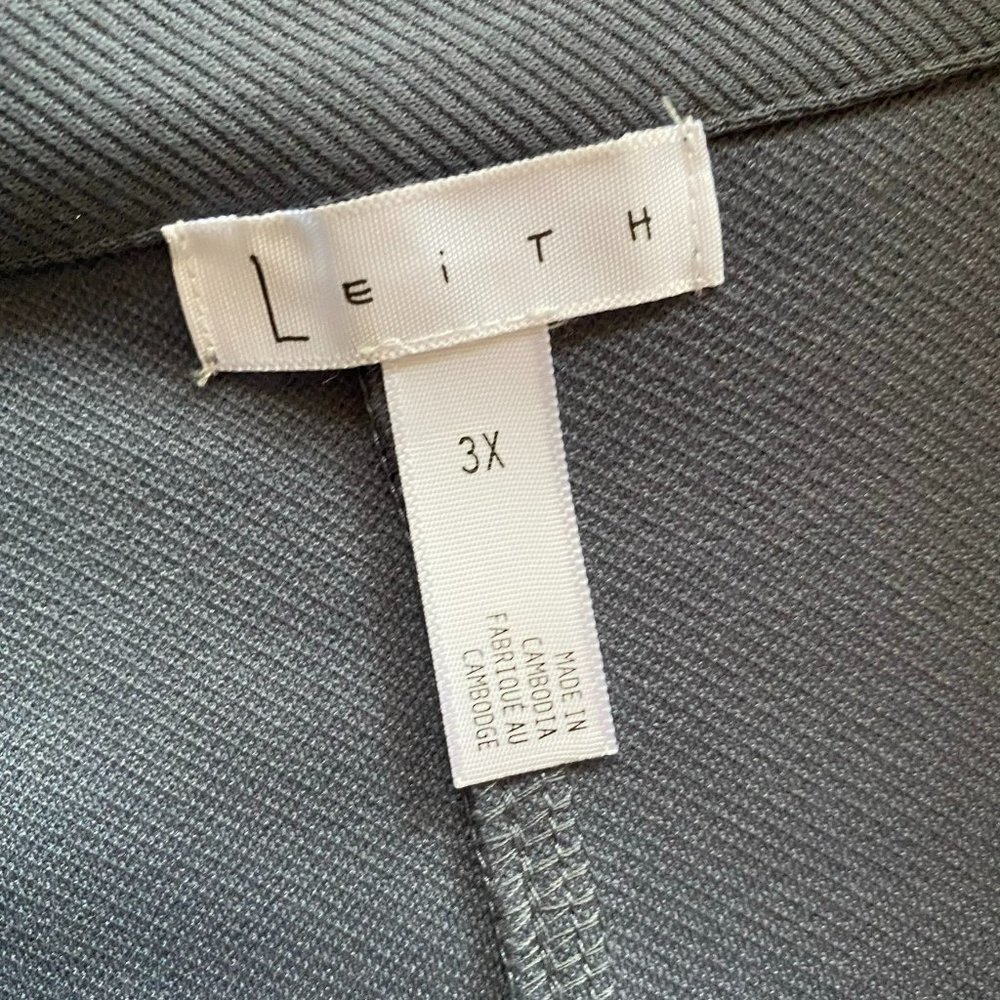 Leith Knit Blazer, Blue, 3X - Picture 3 of 5